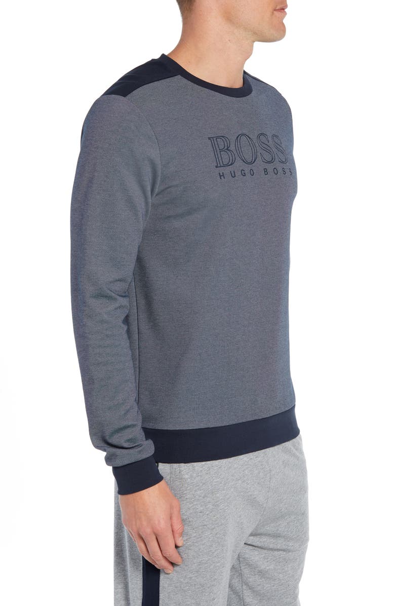 BOSS Tracksuit Sweatshirt, Alternate, color, Navy