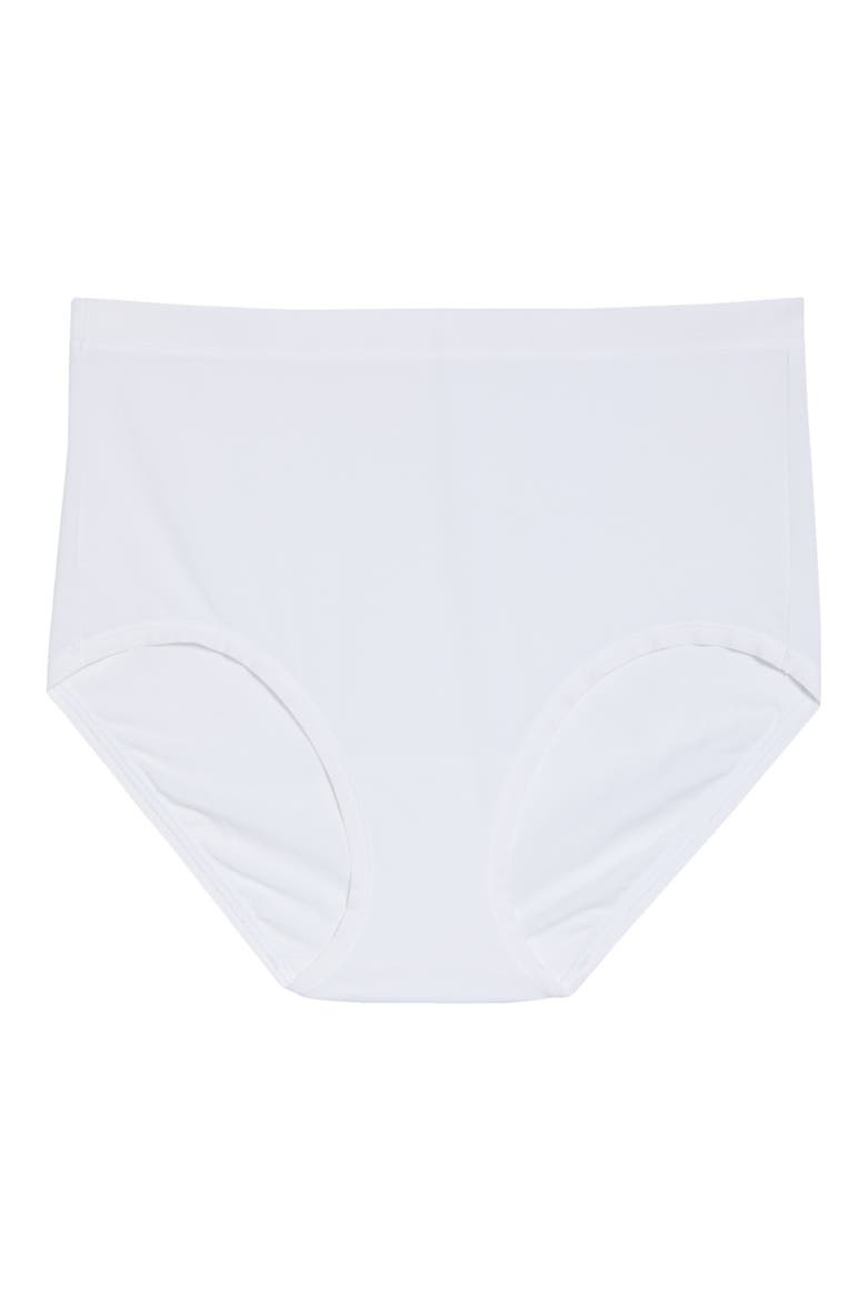 Understated Cotton Blend Briefs, Alternate, color, WHITE