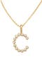  Gold Vermeil Initial C