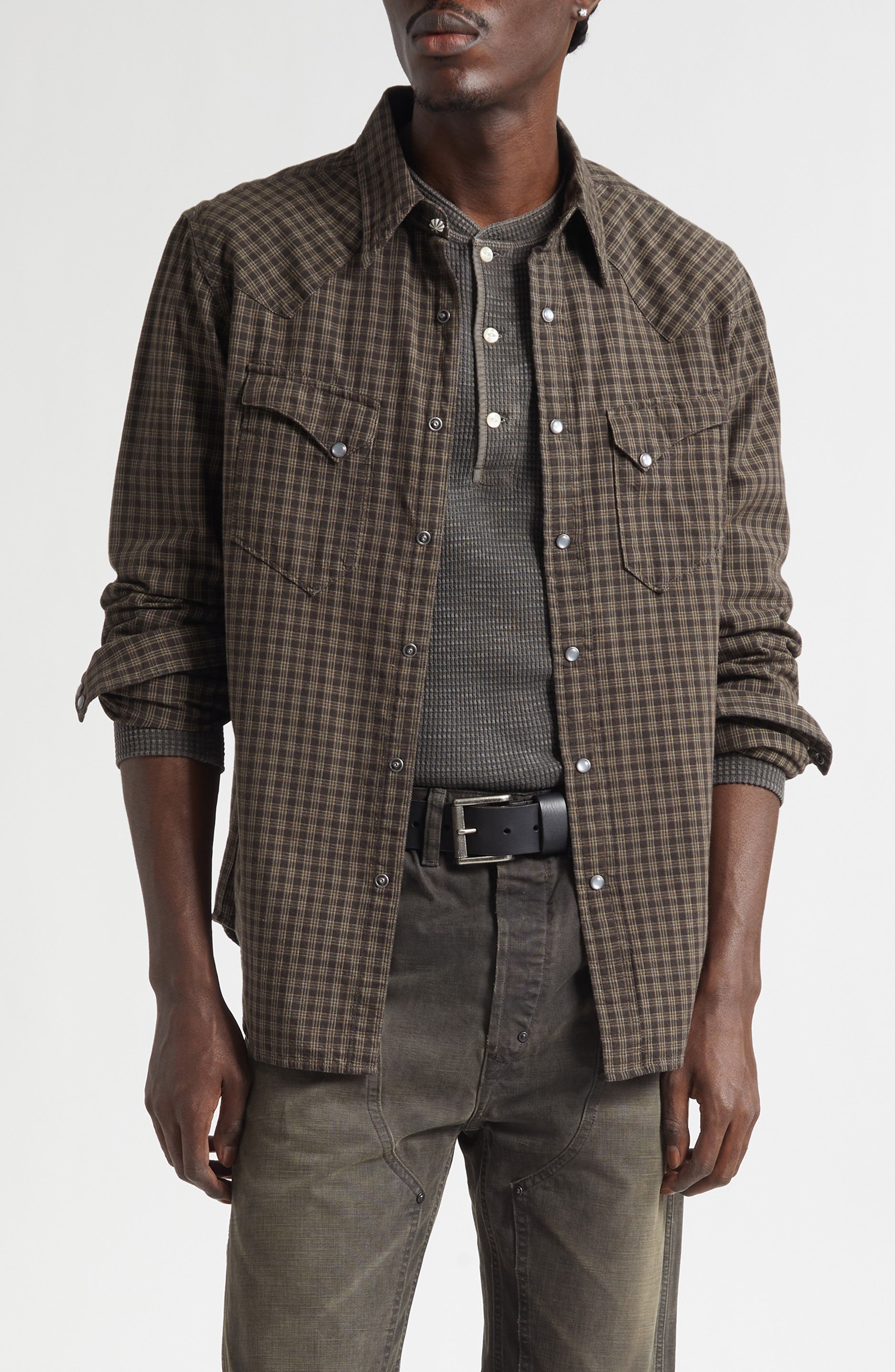 Slim Fit Check Western Shirt