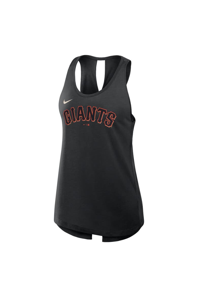 Women's Nike Black San Francisco Giants Crisscross Performance Tank Top, Alternate, color, Black
