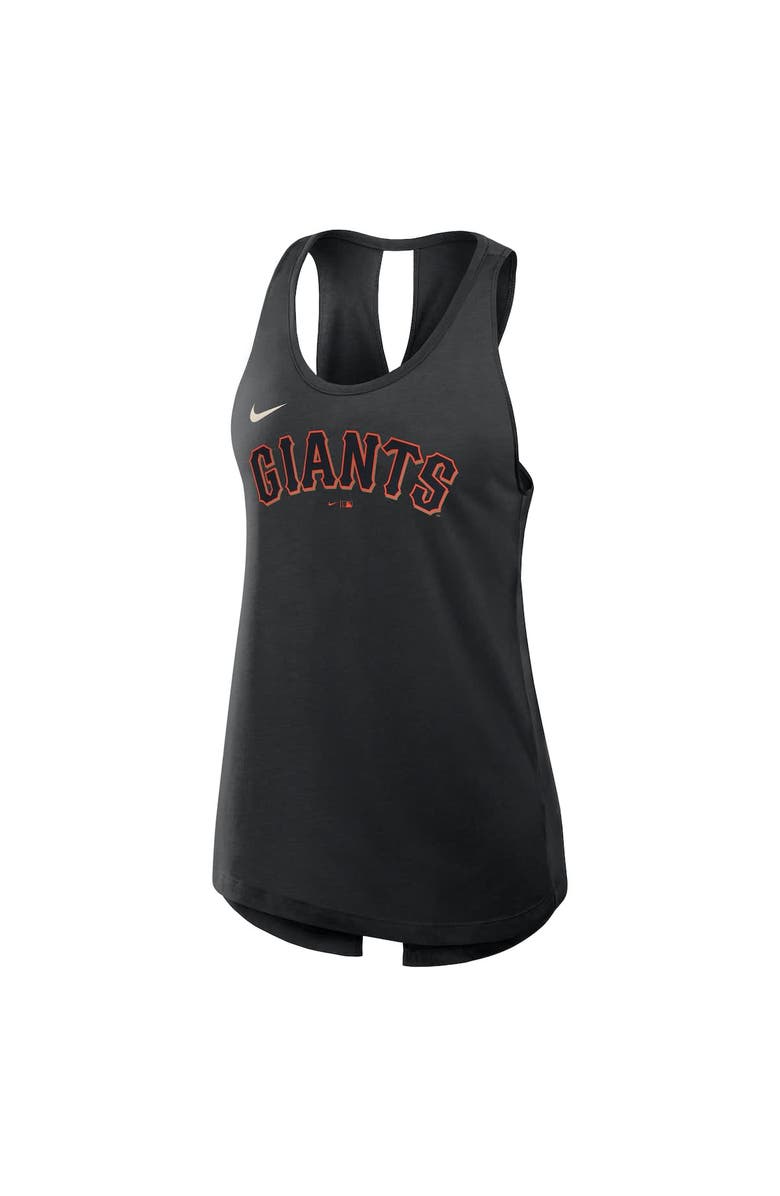 Nike Women's Nike Black San Francisco Giants Crisscross Performance Tank Top, Alternate, color, Black
