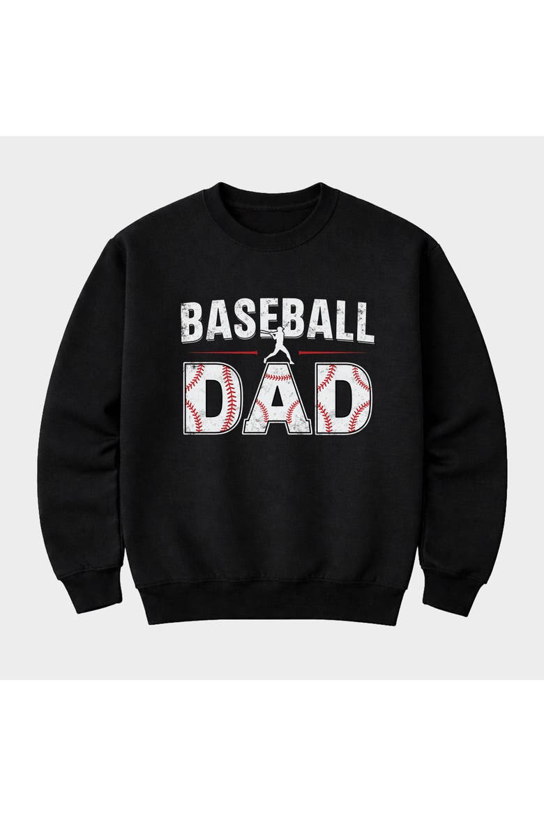 Baseball Dad Bold Sweatshirt, Alternate, color, Midnight