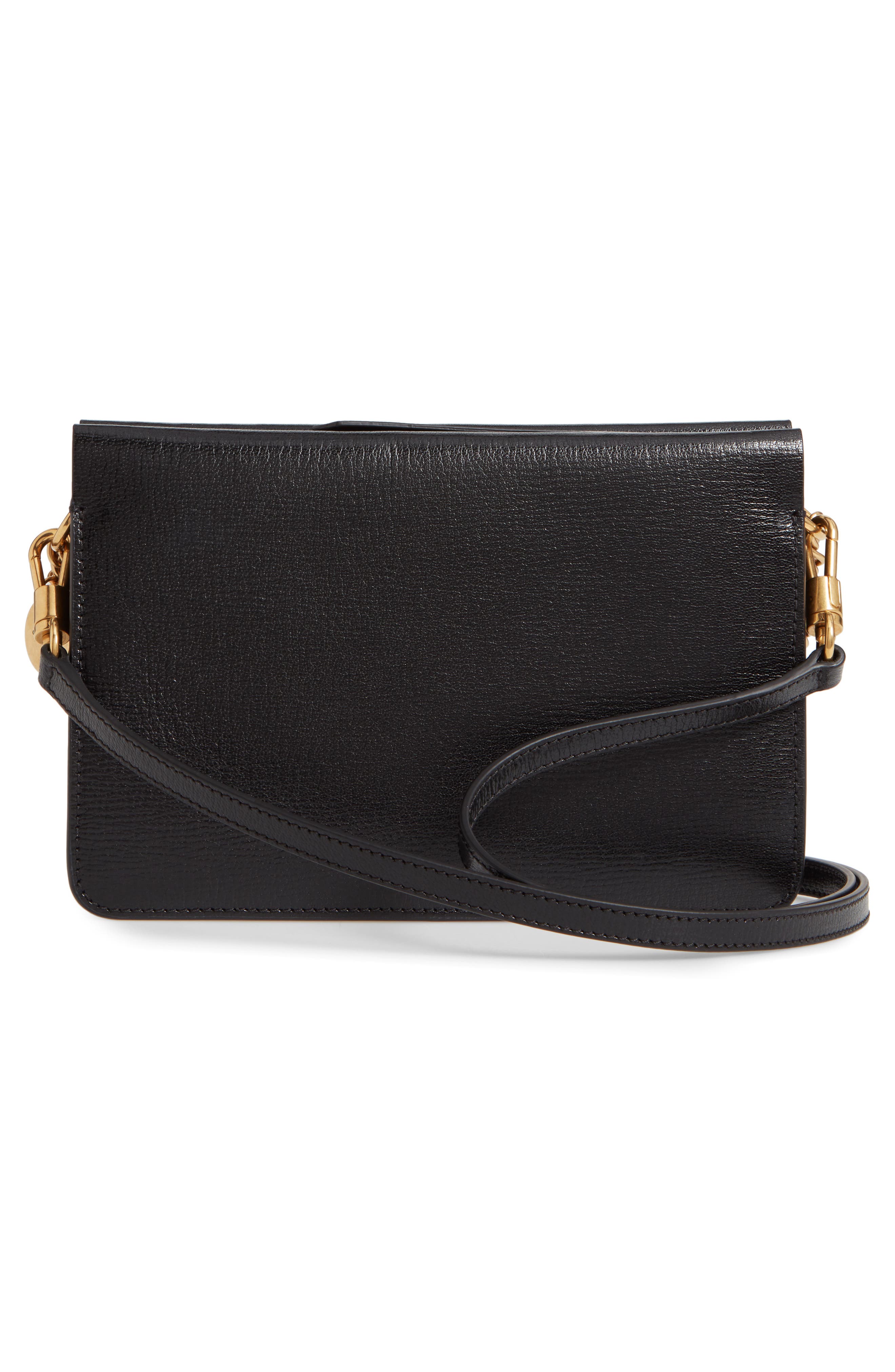 Givenchy Cross 3 Leather Crossbody Bag, Alternate, color, 