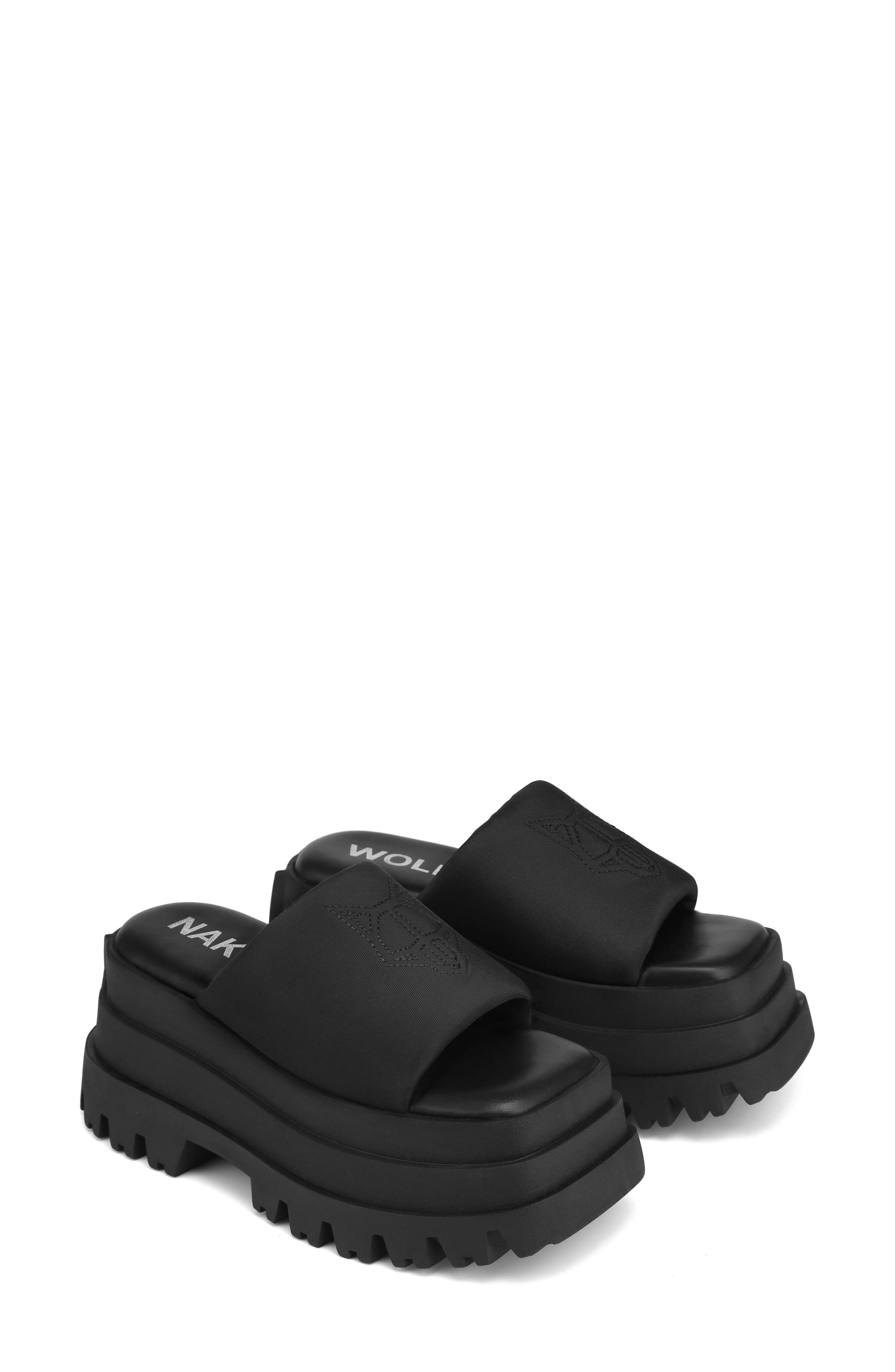 Naked Wolfe Delicious Platform Slide Sandal, Main, color, 