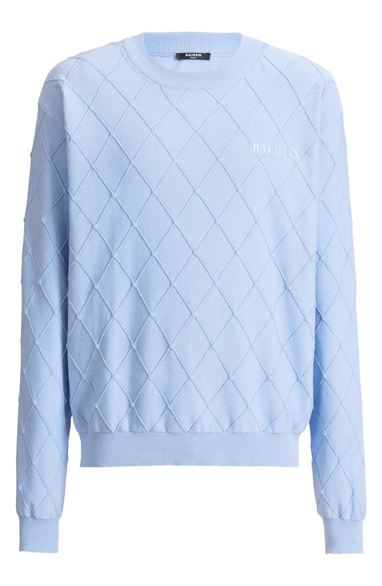 Balmain Vintage knit jumper, Alternate, color, Blue