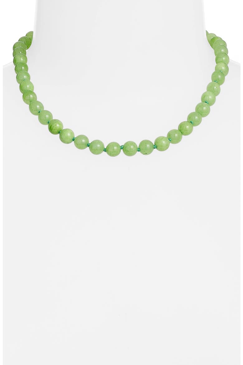 Turquoise Beaded Necklace, Alternate, color, GREEN