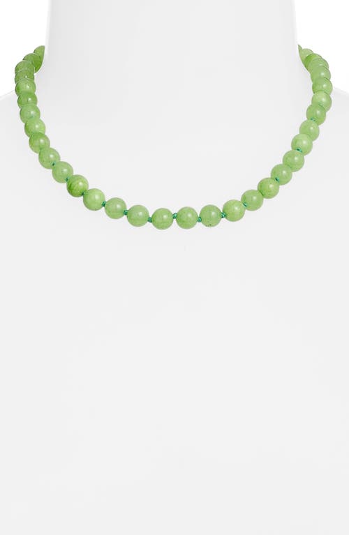 Nest Jewelry Turquoise Beaded Necklace In Green