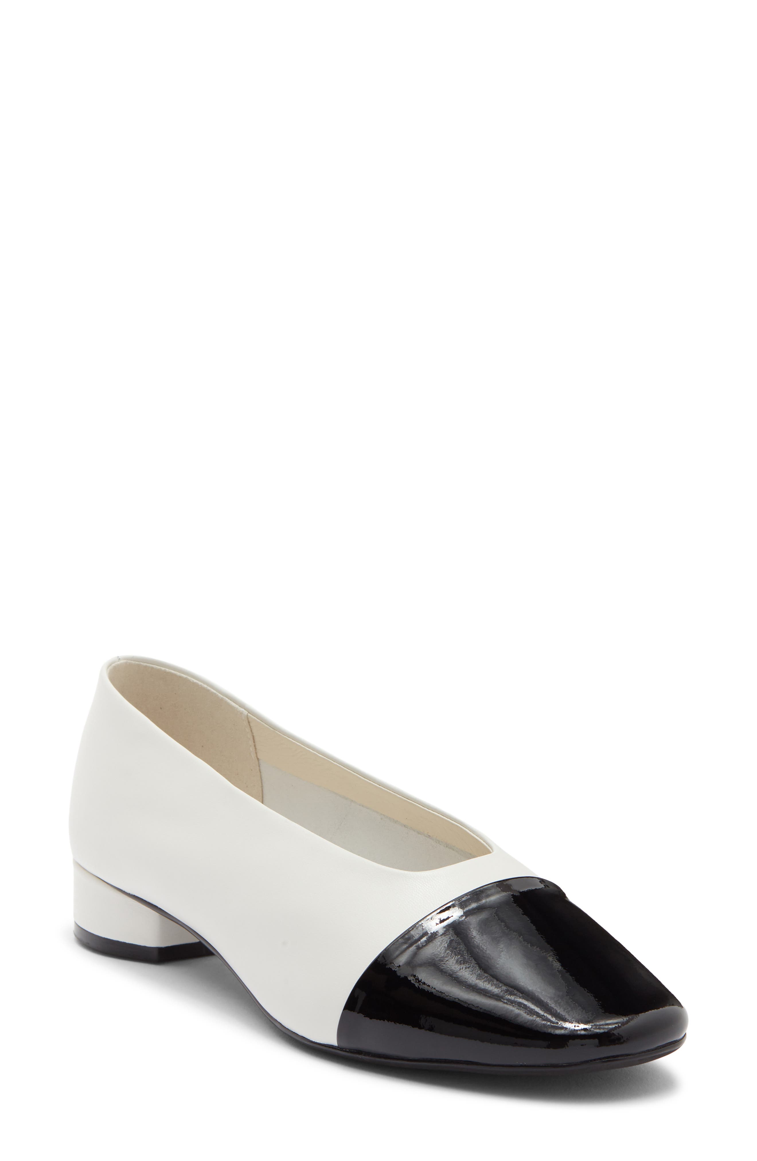 WHITE BLACK PATENT