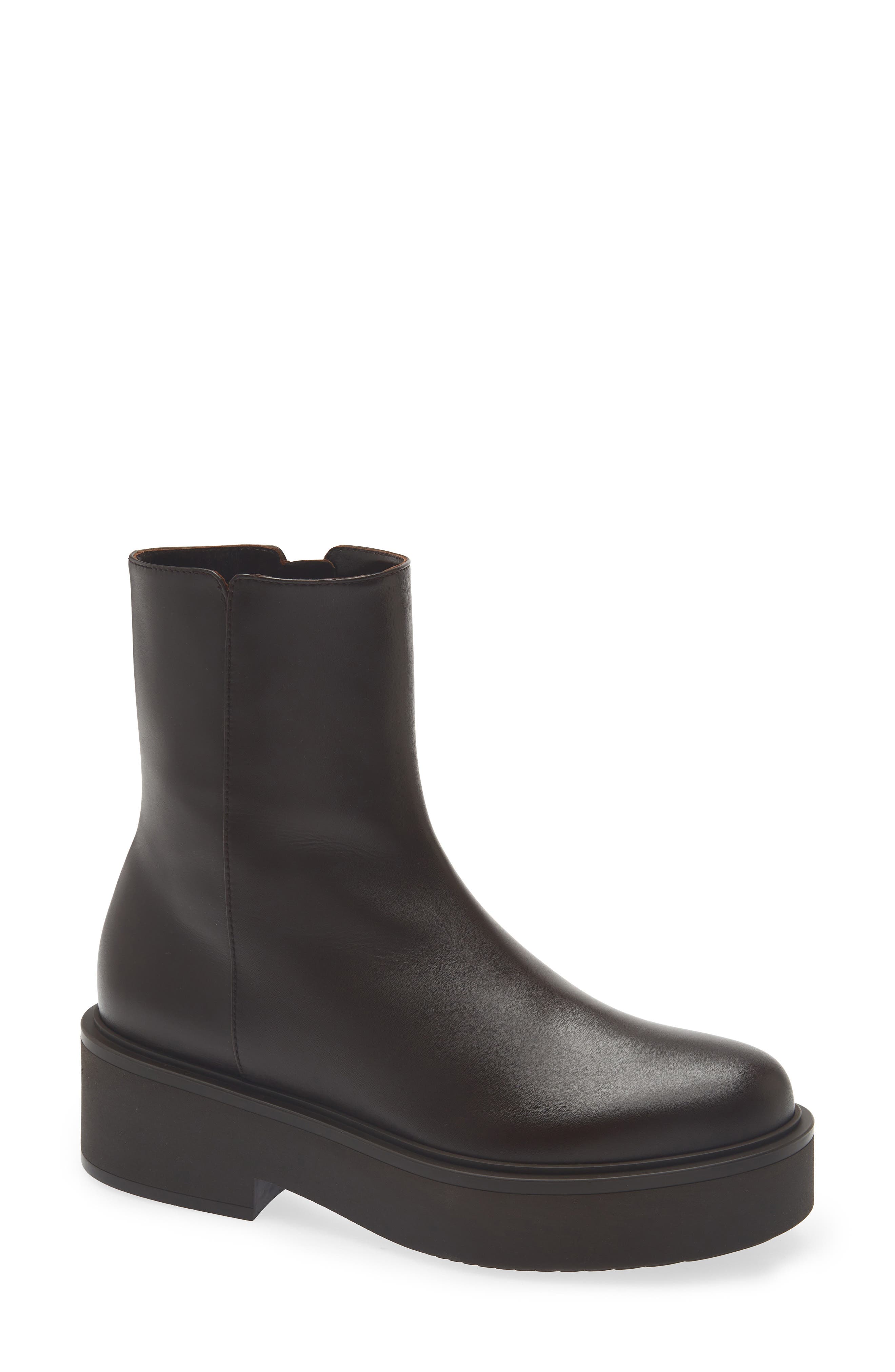 Gianvito Rossi Hiro Biker Boot In Moka