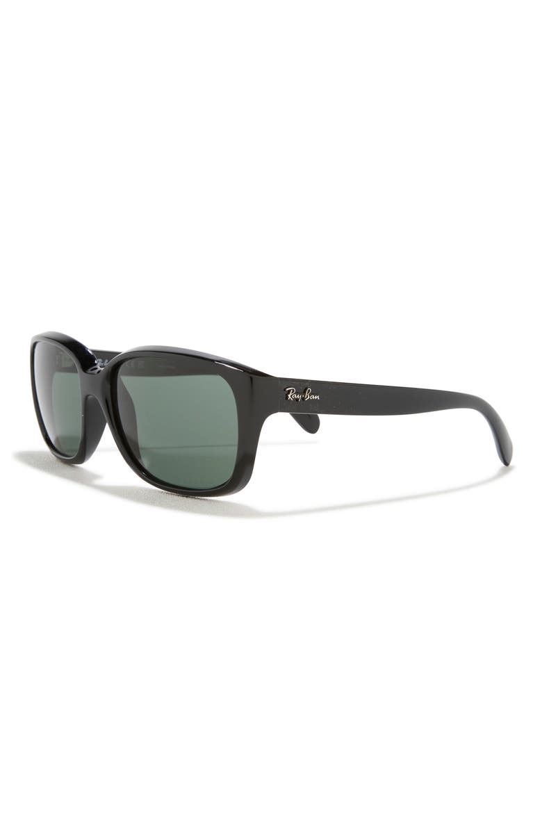 Retro Inspired Sunglasses, Alternate, color, BLACK