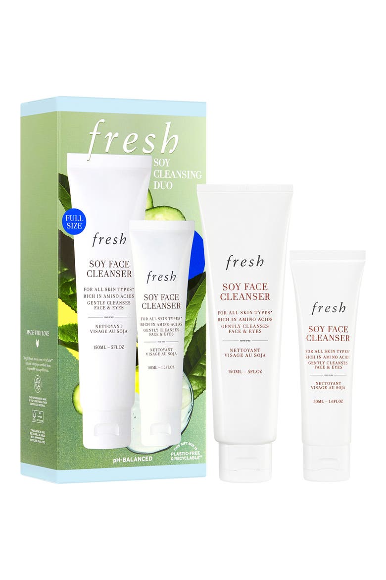 Soy Face Cleanser Home & Away Duo (Nordstrom Exclusive) $55 Value, Main, color, NO COLOR