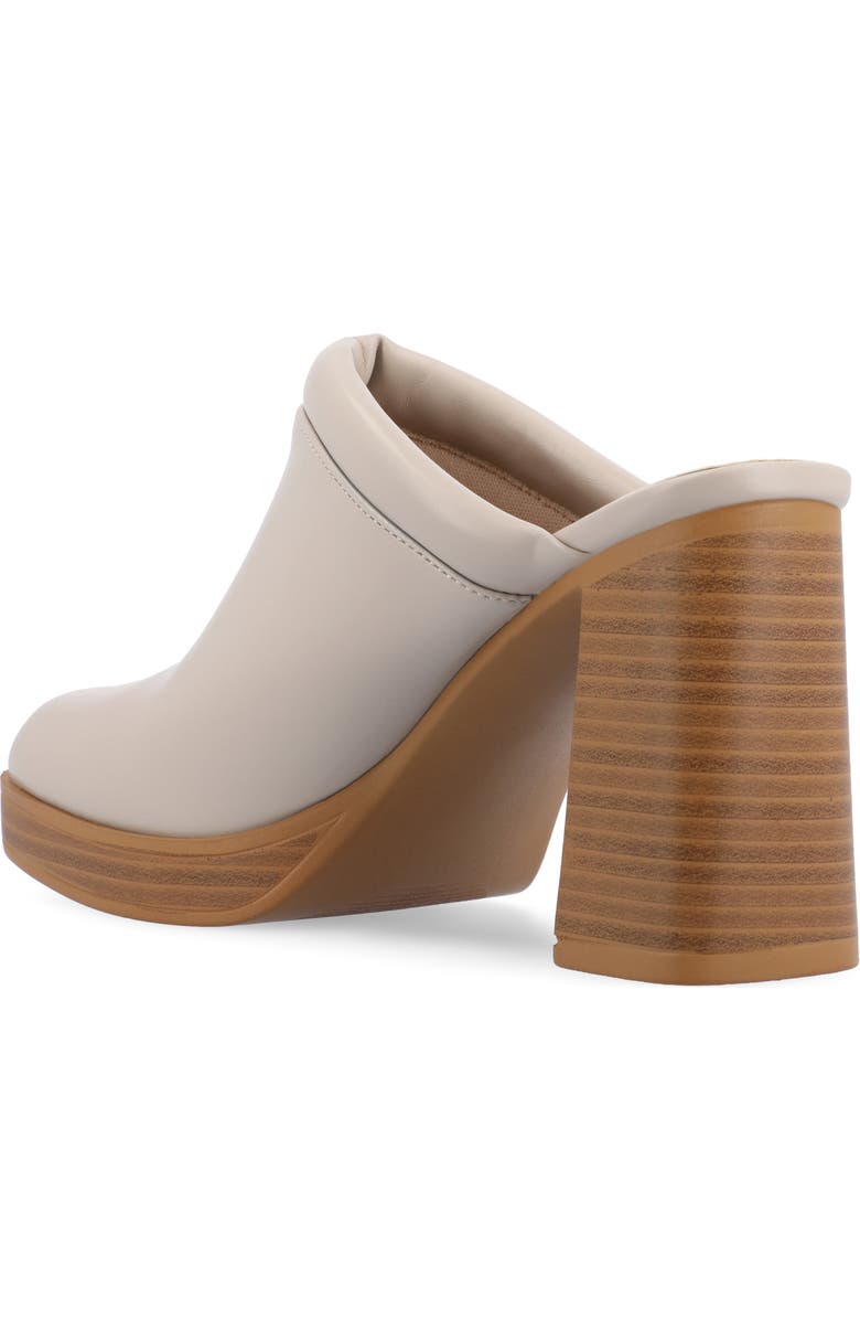 Journee Collection Izara Platform Mule, Alternate, color, Stone