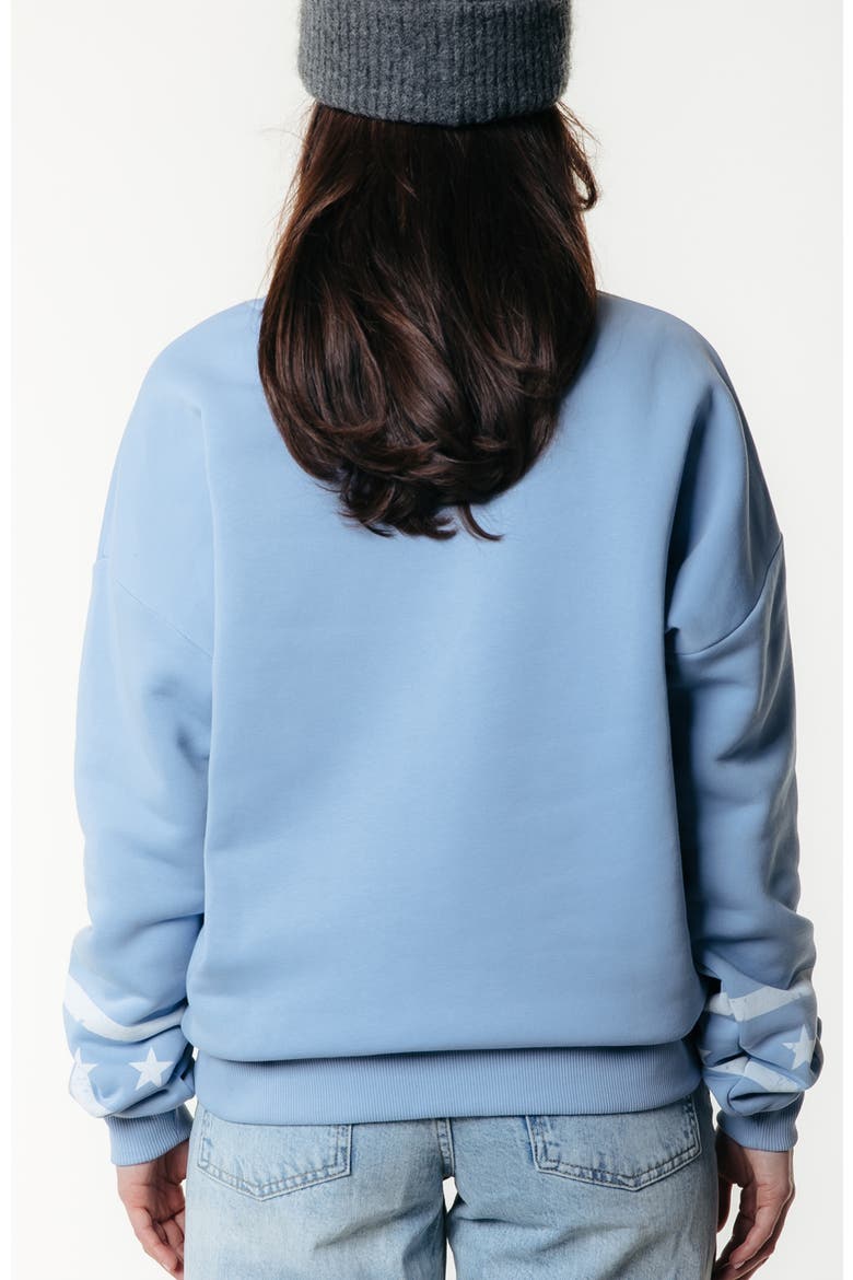 Rebels Stars Dropped Shoulder Sweat, Alternate, color, Halogen Blue