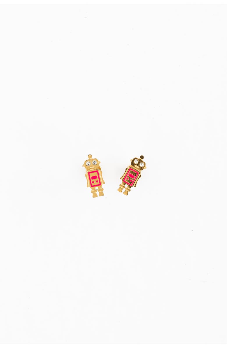 Pip Pop Robot Stud Earrings, Alternate, color, Multi