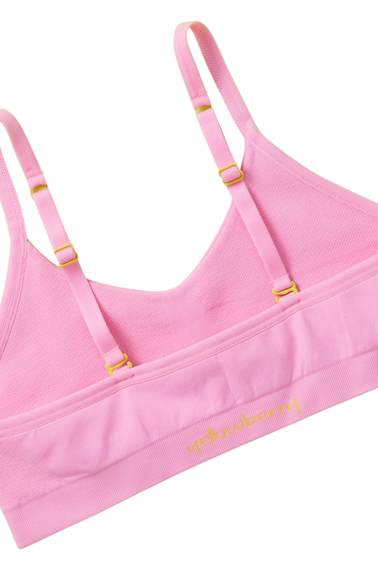 Tulip Seamless Bra, Alternate, color, Peony