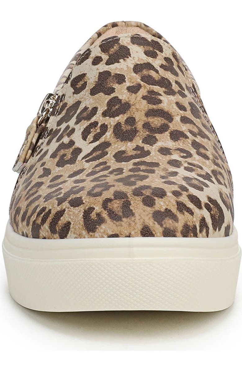 Dr. Scholl's Madison Zip Slip-On Sneaker, Alternate, color, Tan Leopard Faux Leather