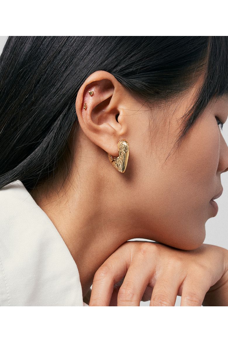 Daphne Anisa Earrings, Alternate, color, Gold