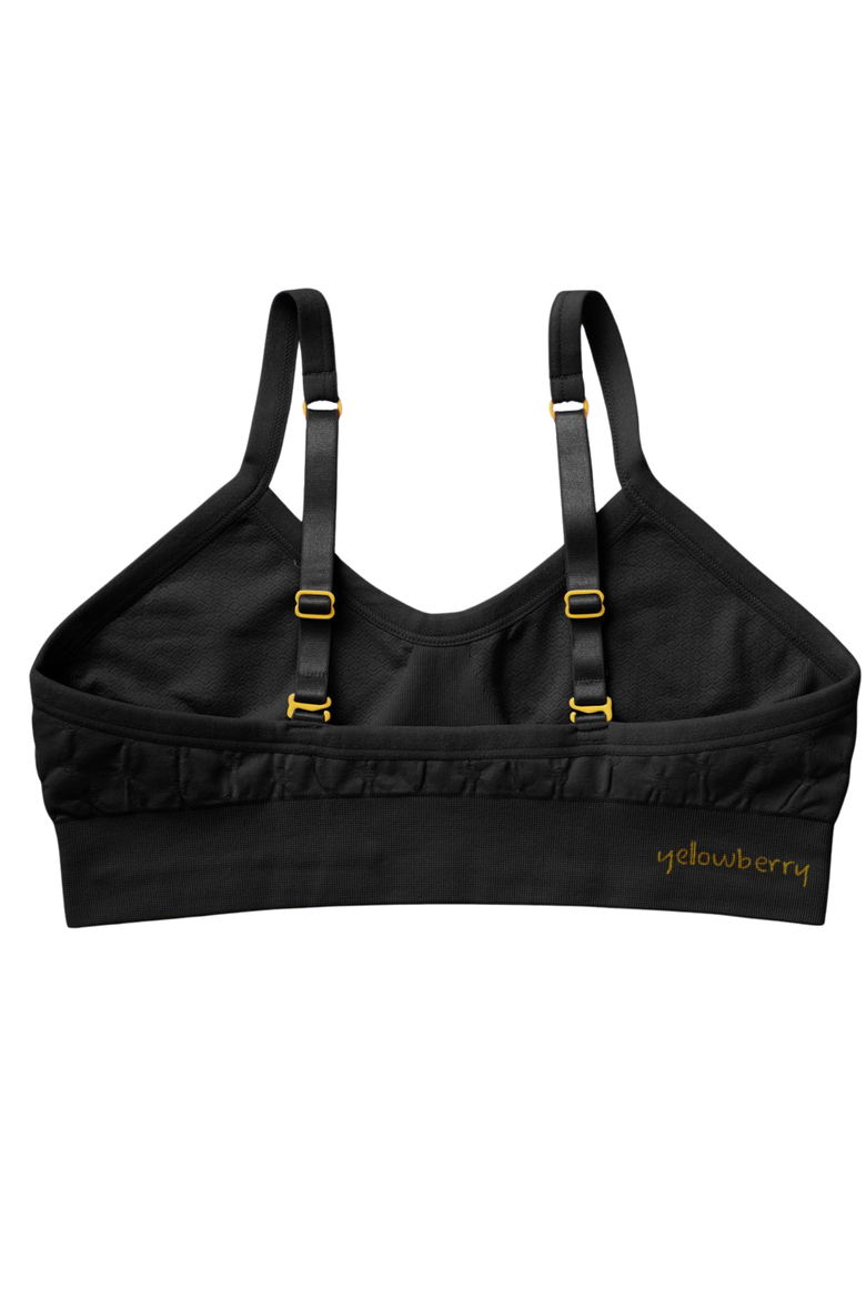 Poppy Seamless Bra, Alternate, color, Black