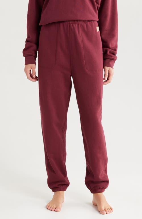 Lunya Silksweats Reversible Jogger In Calliope Wine