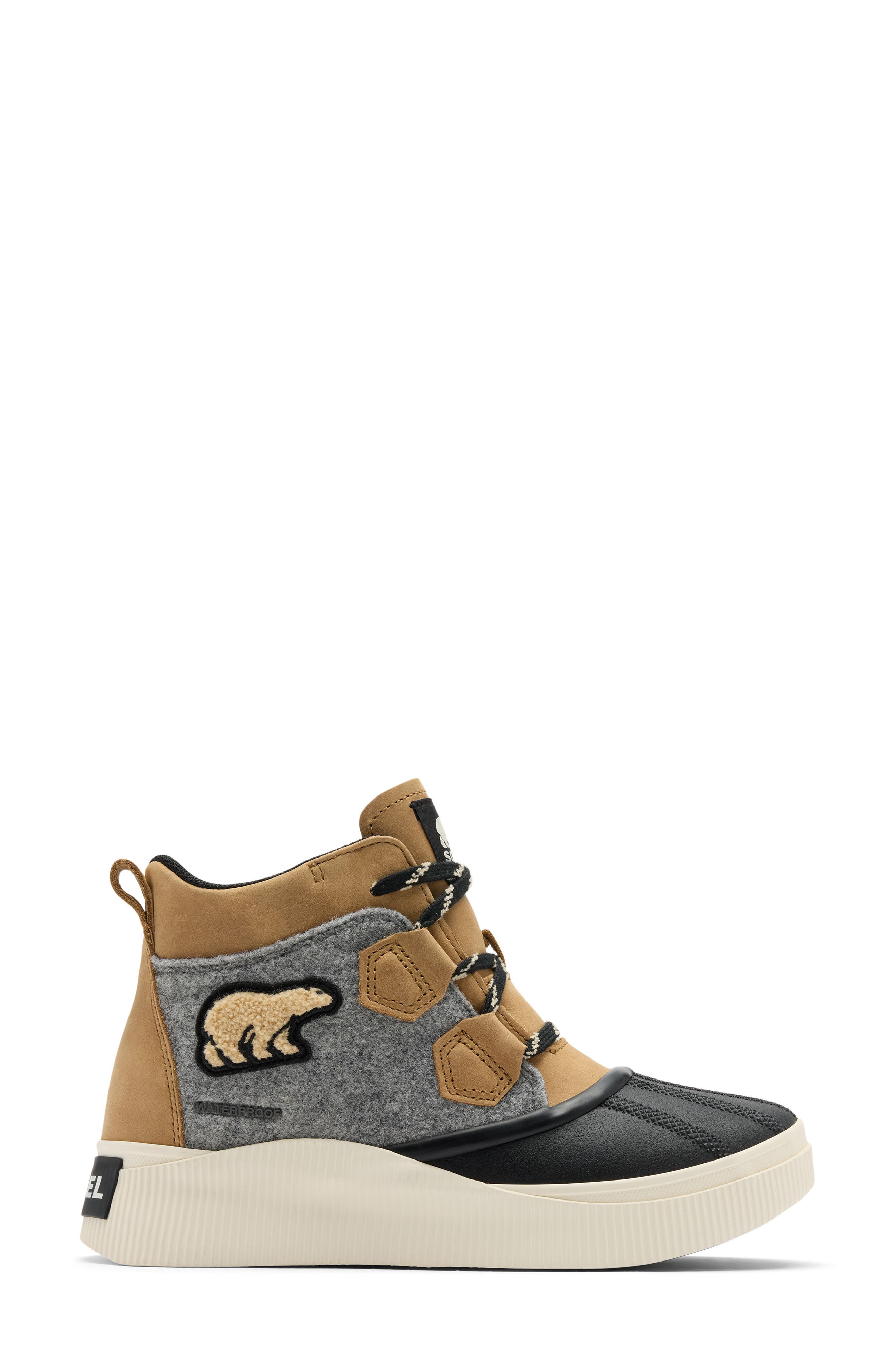 Out N About IV Classic Waterproof Duck Boot, Alternate, color, CARIBOU BUFF/ BLACK