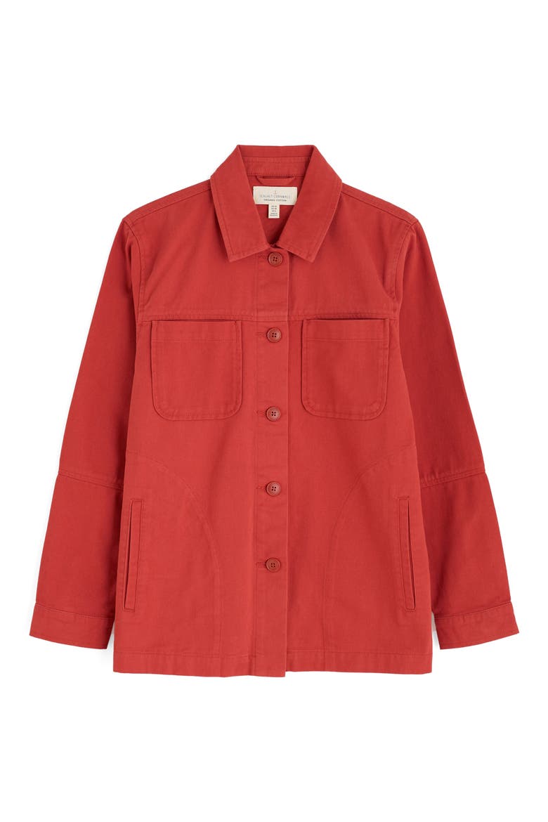 Long Field Organic Cotton Chore Jacket, Alternate, color, DARK CINNAMON