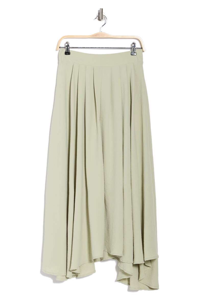 Textured Pull-On Skirt, Alternate, color, LIGHT OLIVE