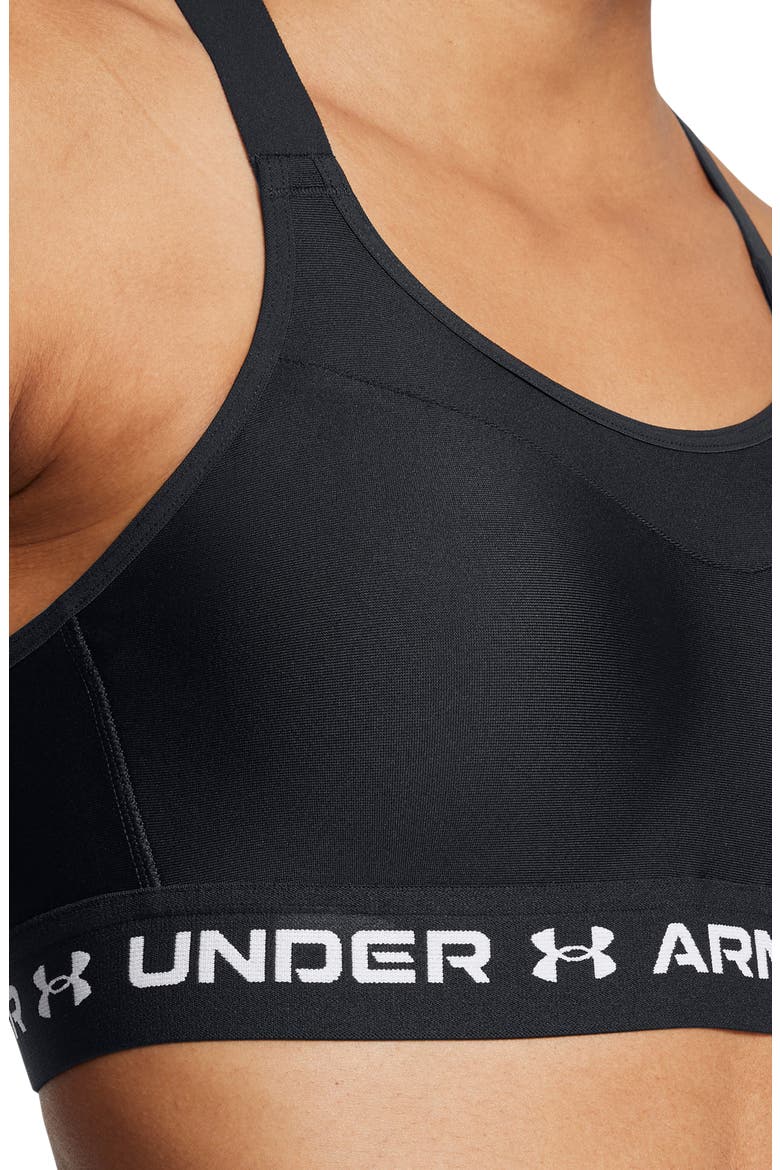 Crossback High Impact Sports Bra, Alternate, color, BLACK