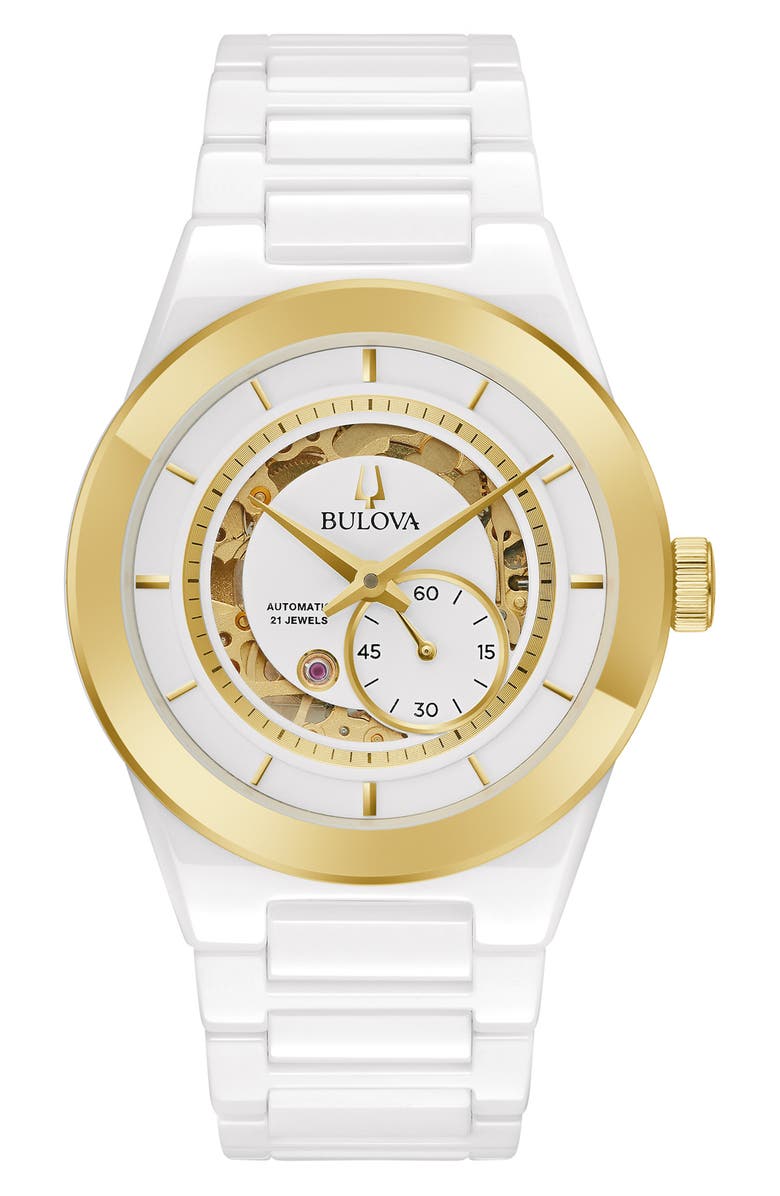 BULOVA Millenia Automatic Ceramic Bracelet Watch, 41mm, Main, color, 