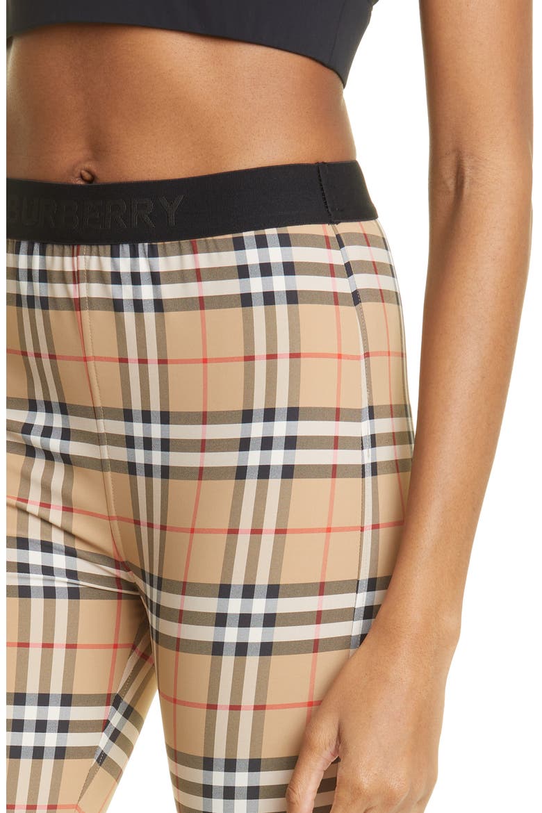 Women's Belvoir Vintage Check Jersey Leggings, Alternate, color, ARCHIVE BEIGE IP CHK