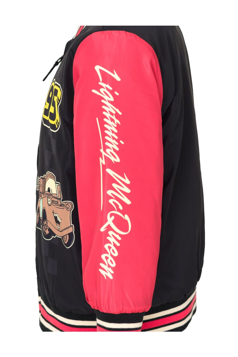 Cars Zip-Up Bomber Jacket, Alternate, color, McQueen Mater Black