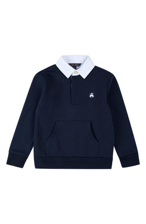 Kids' Cotton Blend Polo Sweatshirt (Big Kid)