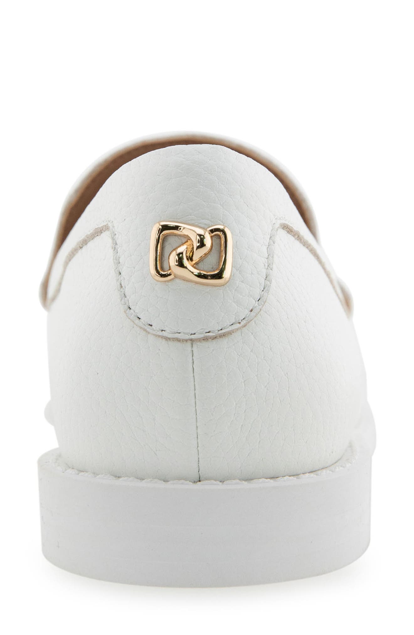 Aerosoles Sienna Penny Loafer, Alternate, color, Bright White Pebbled Leather