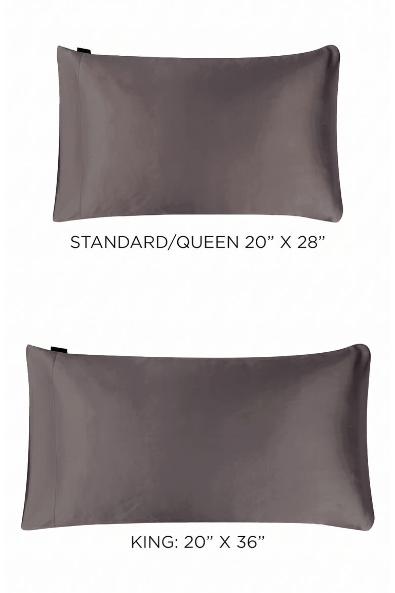 Satin Pillowcase, Alternate, color, GUNMETAL