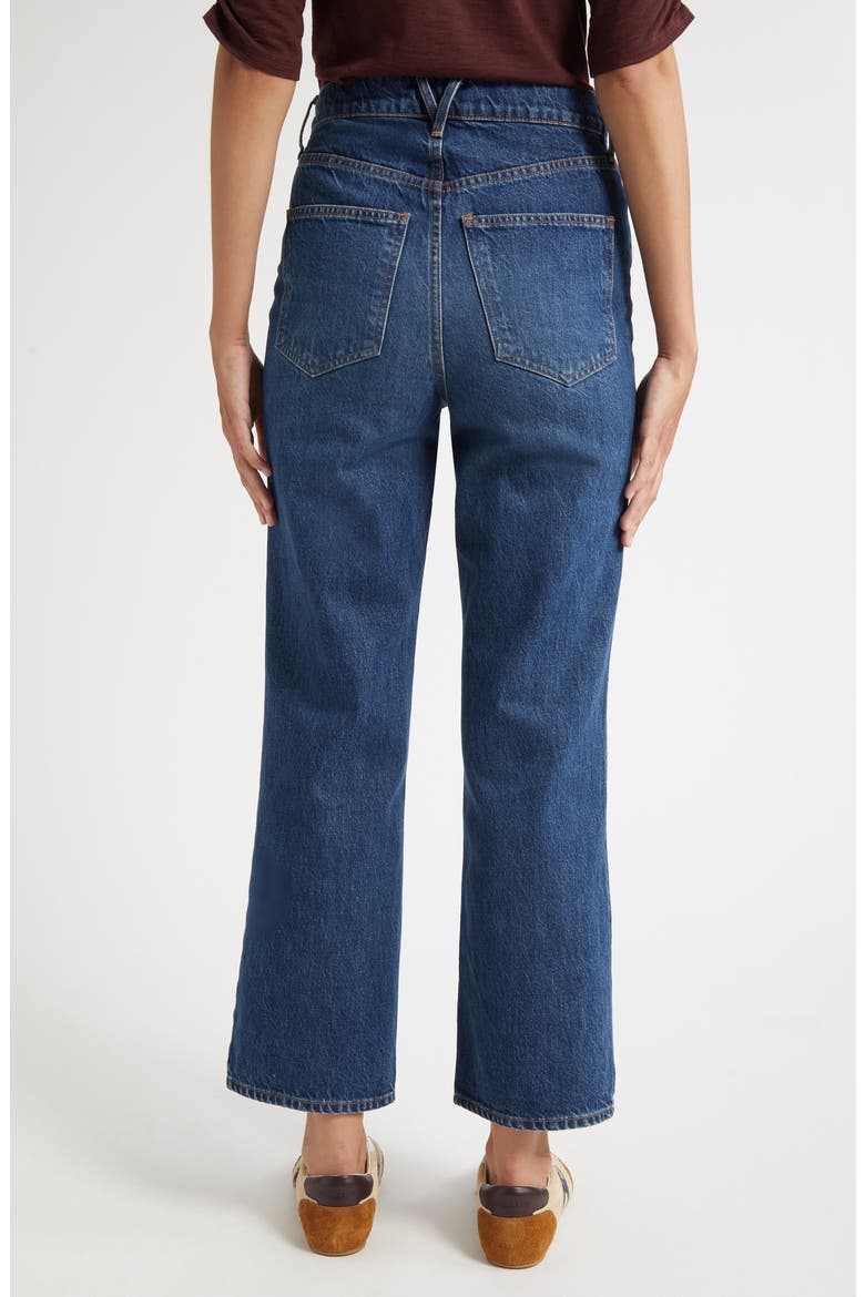 Dylan High Waist Ankle Straight Leg Jeans, Alternate, color, ROADSIDE BLUE