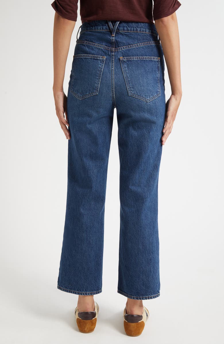 Veronica Beard Dylan High Waist Ankle Straight Leg Jeans, Alternate, color, Roadside Blue