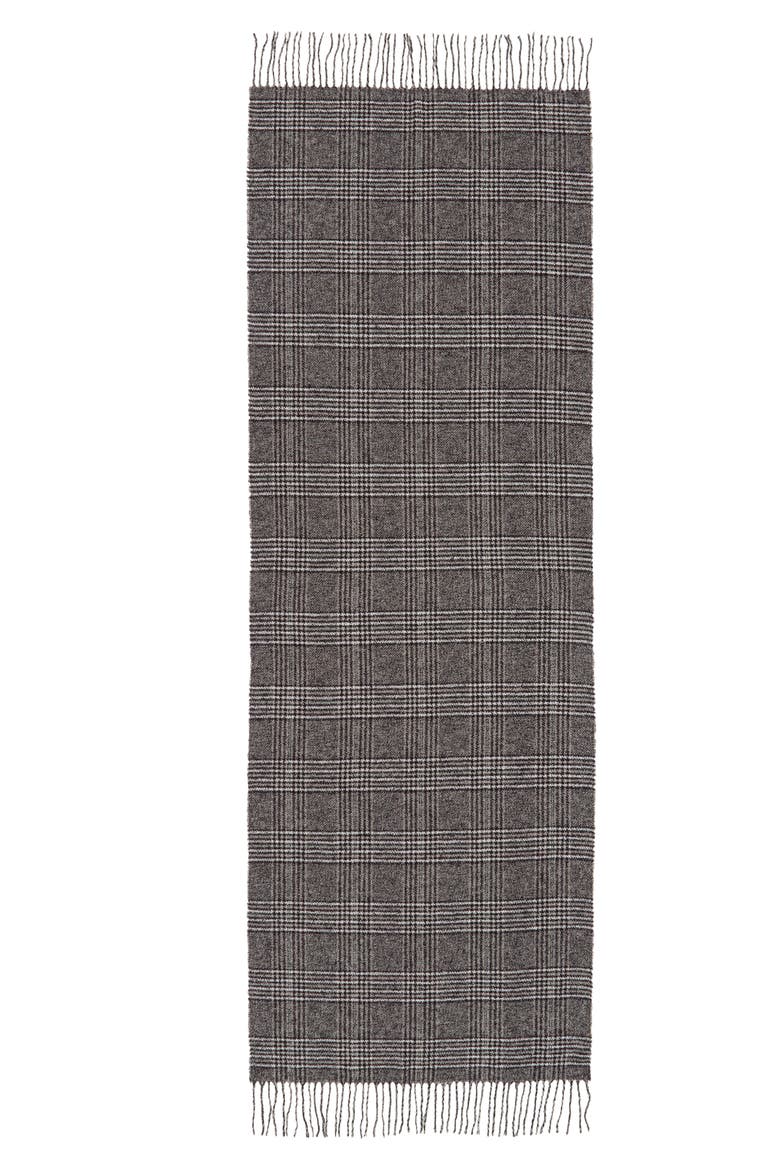 Beattie Plaid Scarf, Alternate, color, DUSK GREY