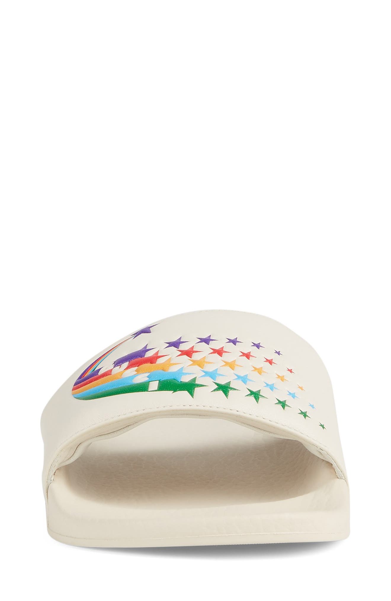 Gucci Pursuit Logo Slide Sandal, Alternate, color, 