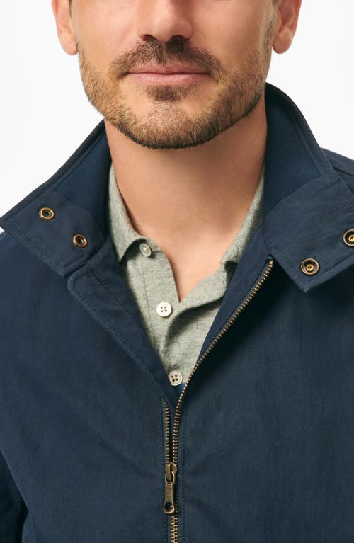 Brooks Brothers Cotton Blend Harrington Jacket In Navy Blazer