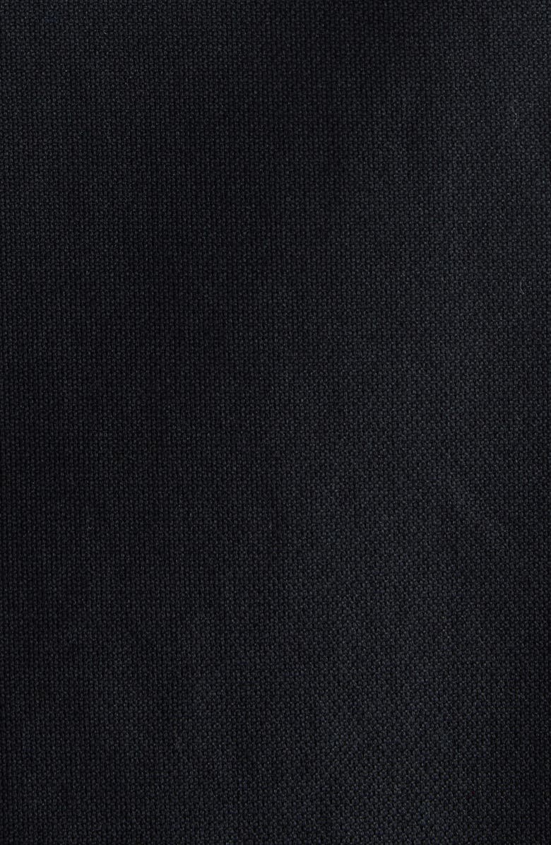 Acne Studios Oversize Solid Black Cotton Button-Up Shirt, Alternate, color, Black