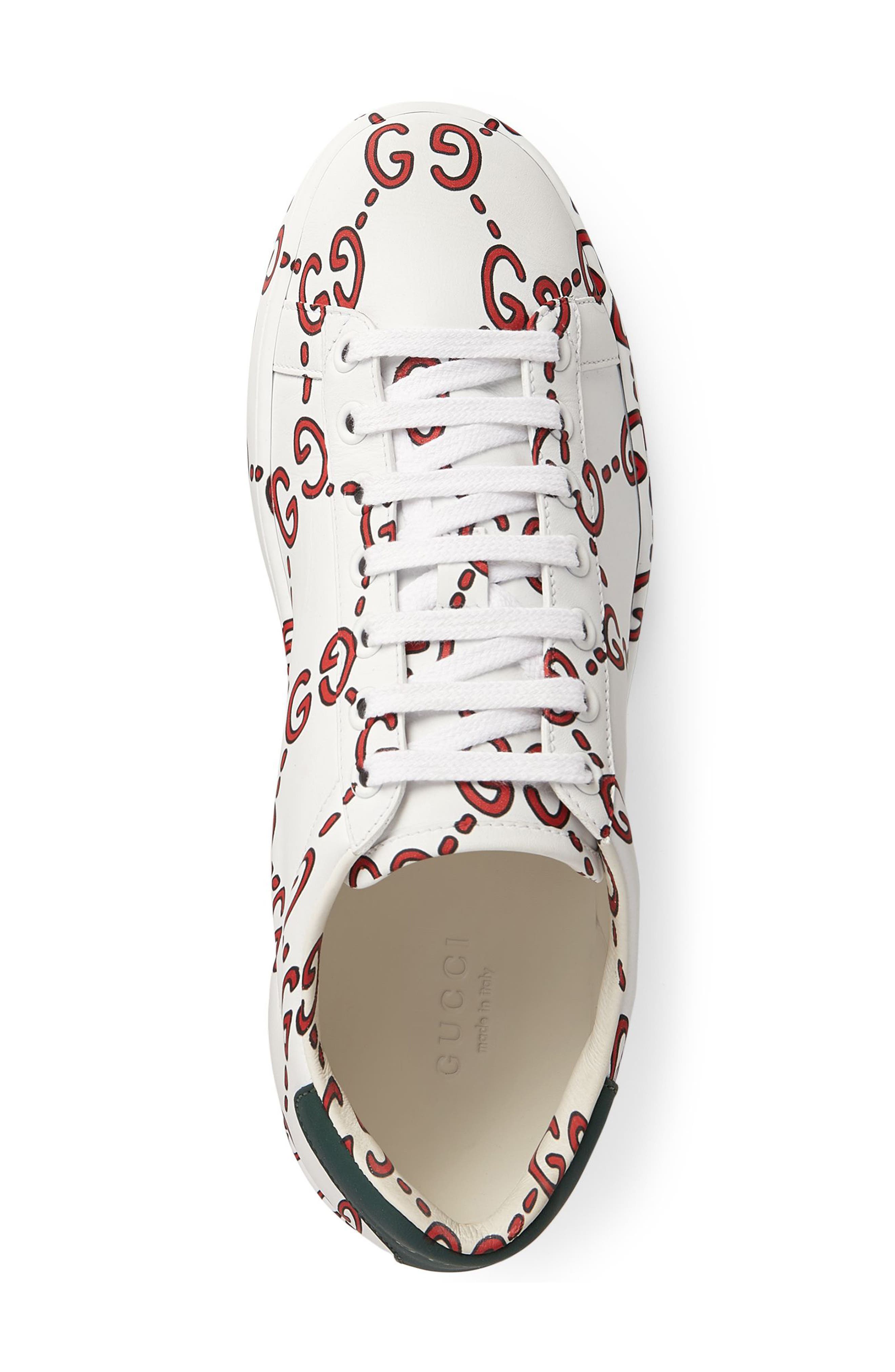 Gucci New Ace GG Supreme Logo Sneaker, Alternate, color, 