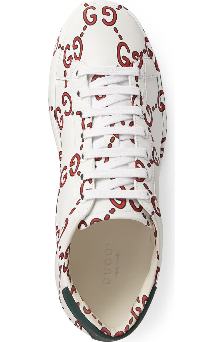 Gucci New Ace GG Supreme Logo Sneaker, Alternate, color,