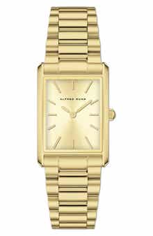 Alfred Sung Horizon Rectangular Bracelet Watch, 22mm x 32mm