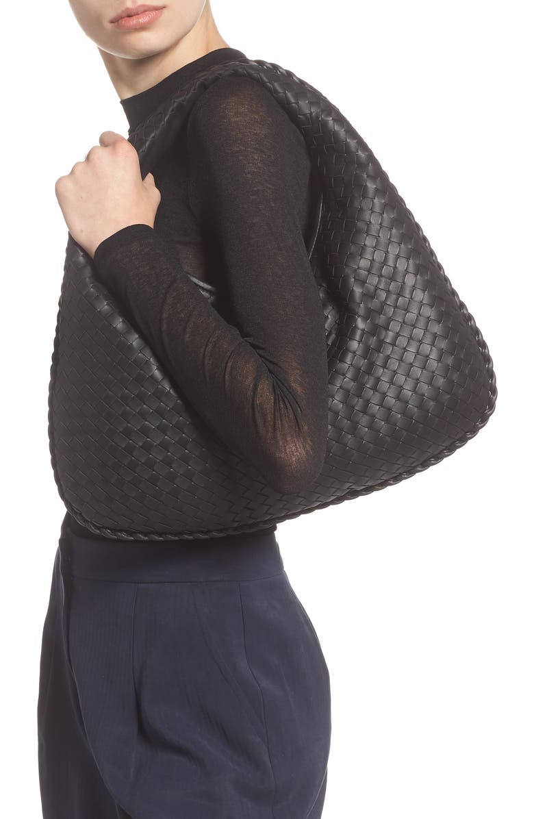 Bottega Veneta Medium Veneta Leather Hobo, Alternate, color,