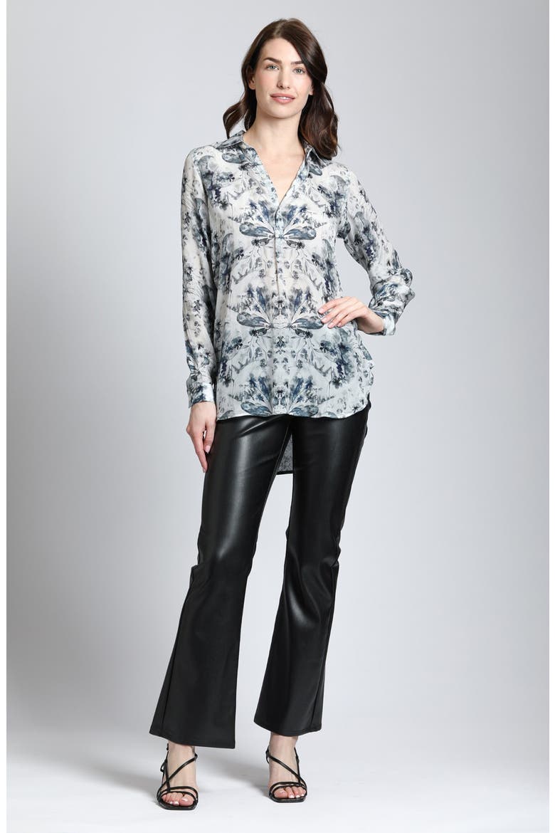 Ikat Print Tunic Top, Alternate, color, NATURAL MULTI