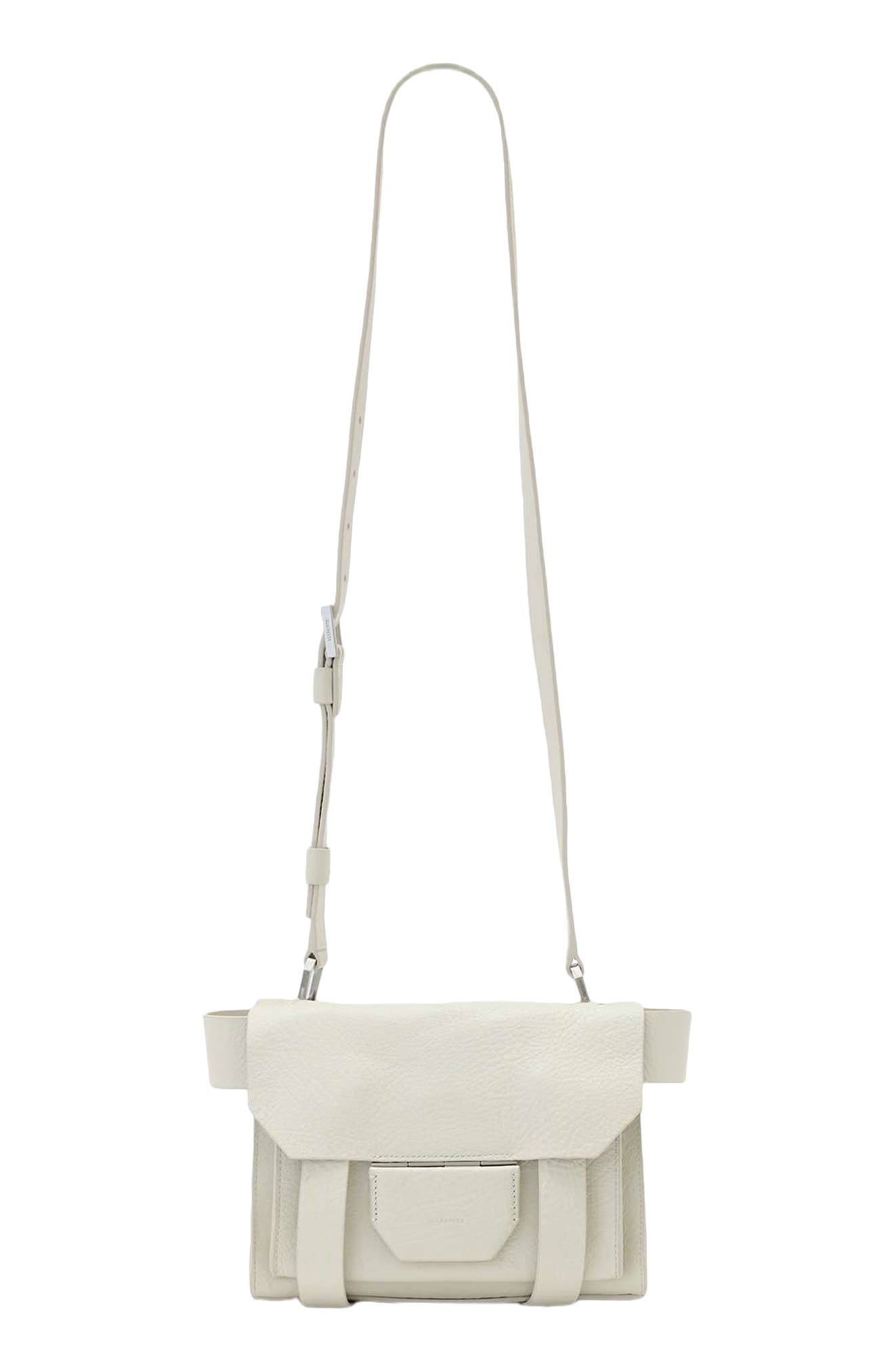 Mini Ursa Leather Crossbody Bag, Main, color, BIRCH WHITE