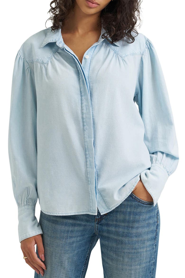 Femme Western Shirt, Main, color, BEND THE LIGHT