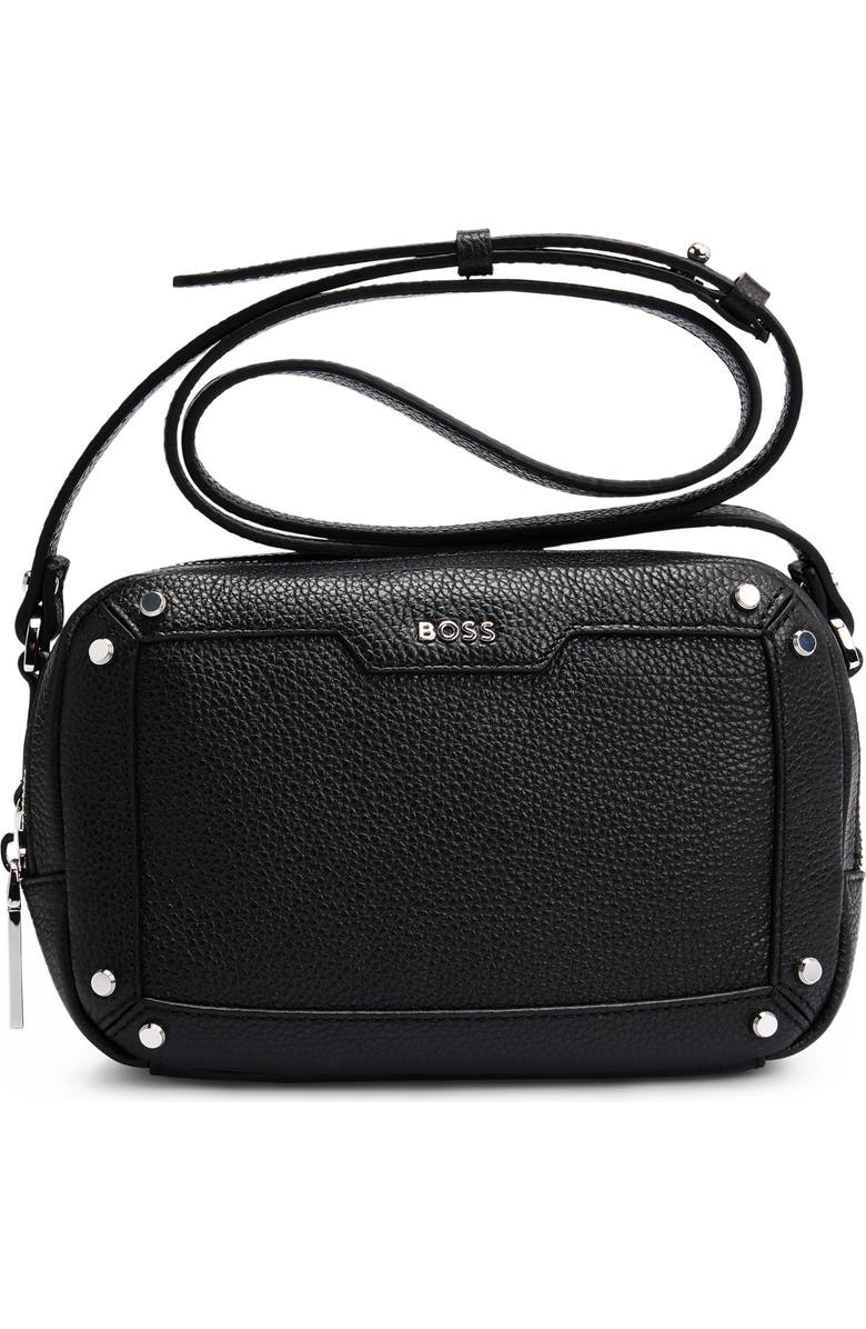 BOSS Ivy Leather Crossbody Bag, Main, color,