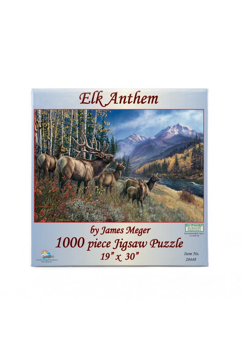 Elk Anthem 1000 piece Jigsaw Puzzle for Adults, Alternate, color, Multicolor