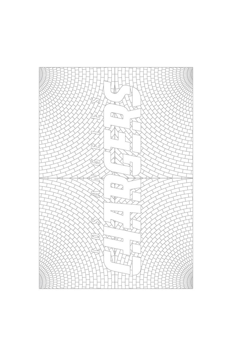 Sportszone In the Sports Zone NFL Adult Coloring Book, Los Angeles Chargers, Alternate, color, Multicolored